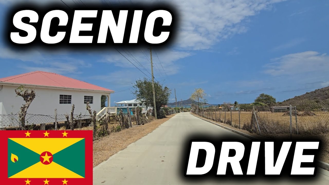 Scenic Morning Drive From Top Hill Road to Petit Carenage Carriacou
