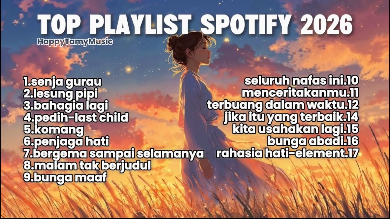 TOP PLAYLIST TRENDING SPOTIFY 2026 TERBARU 🎧🎶|| Lagu Santai Senja
