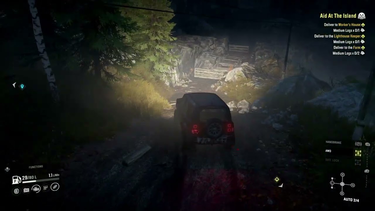 Snowrunner - Land Rover Defender Gameplay - Drummond Island Discovery