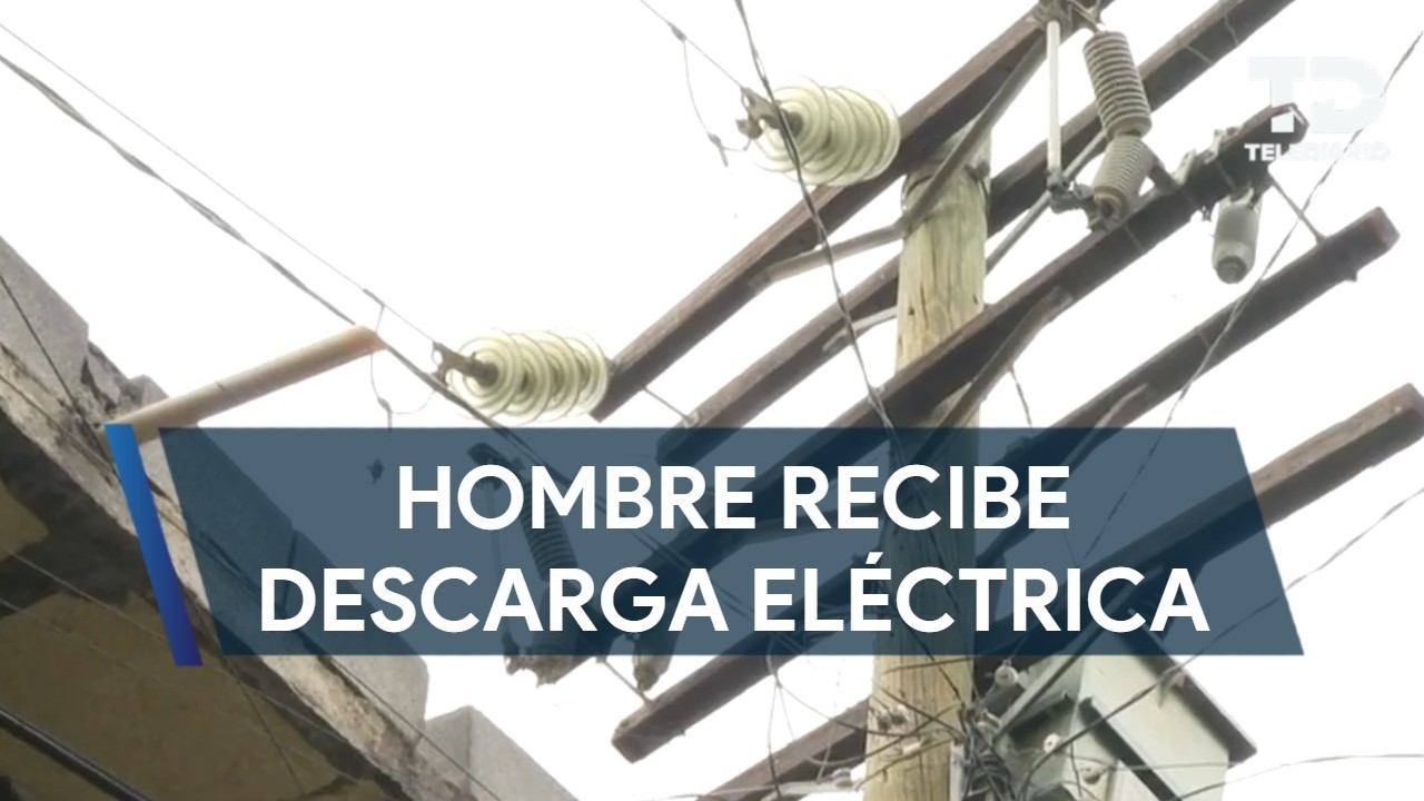 Hombre sufre descarga eléctrica en Santa Catarina
