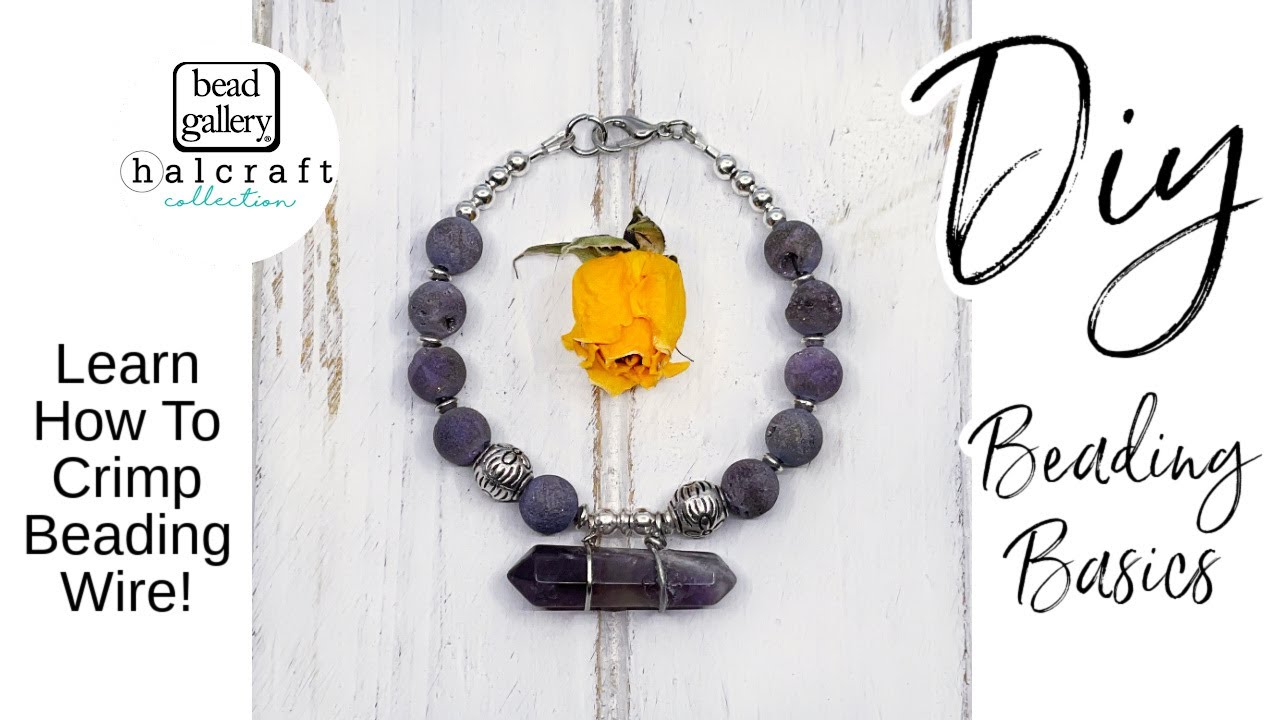 Beaded Bracelets Made Easy! Learn How To Crimp Beading Wire! Beading Basics - Easy DIY Jewelry!