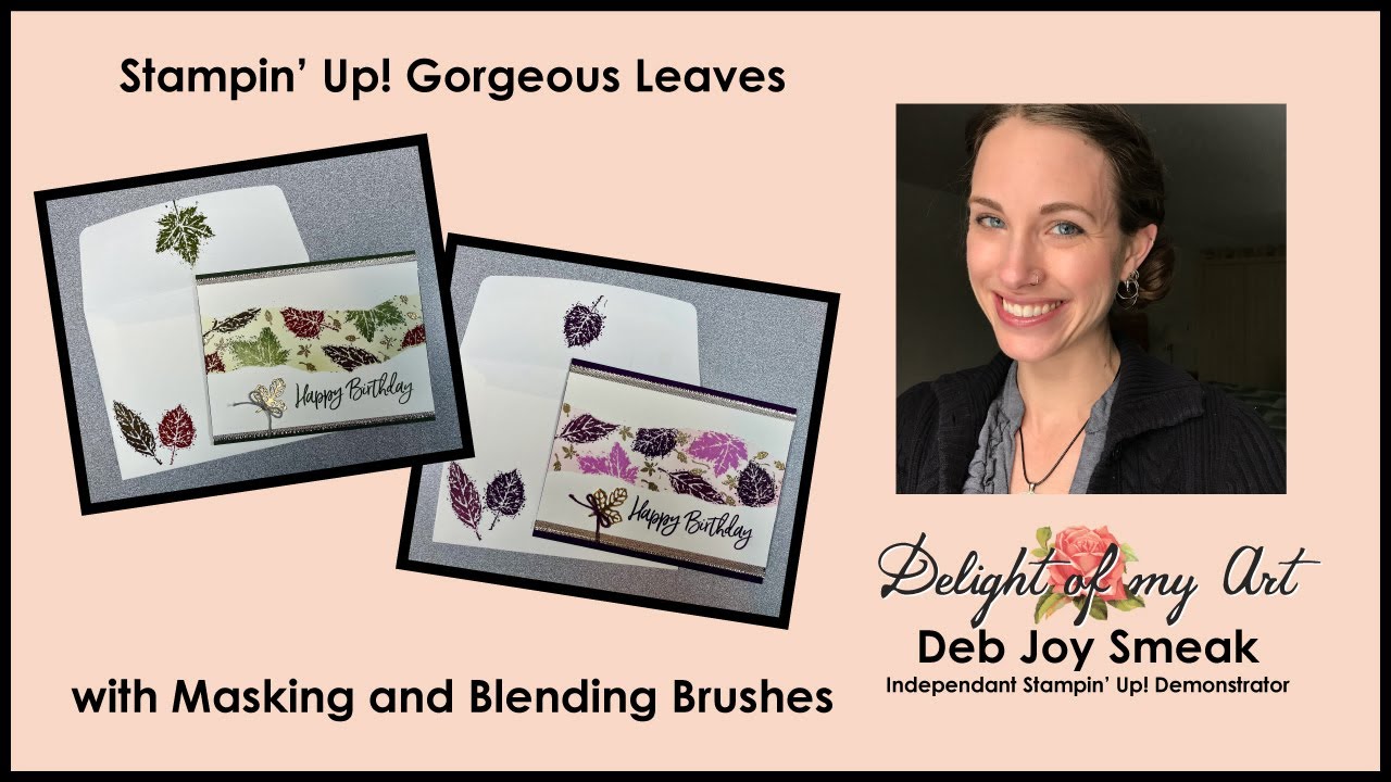 Stampin' Up! Gorgeous Leaves with Masking and Blending Brushes