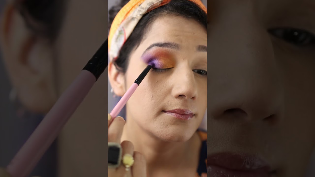Huda beauty Color Block Palette | Let&rsquo;s Try | #makeupshorts #nonsponsored #shortsyoutube