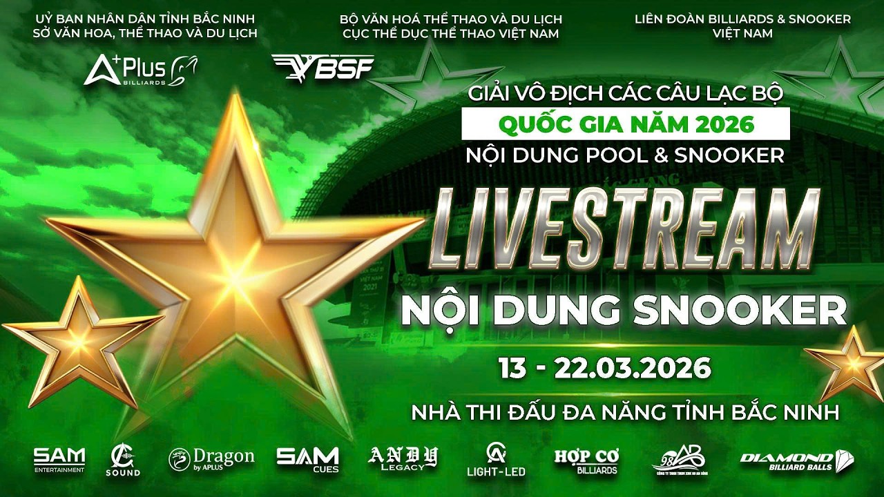 Live 🔴 Snooker | Thanh TK - Chử Quang Minh | Giải Vô Địch Các CLB Quốc Gia 2026 | Hợp Cơ