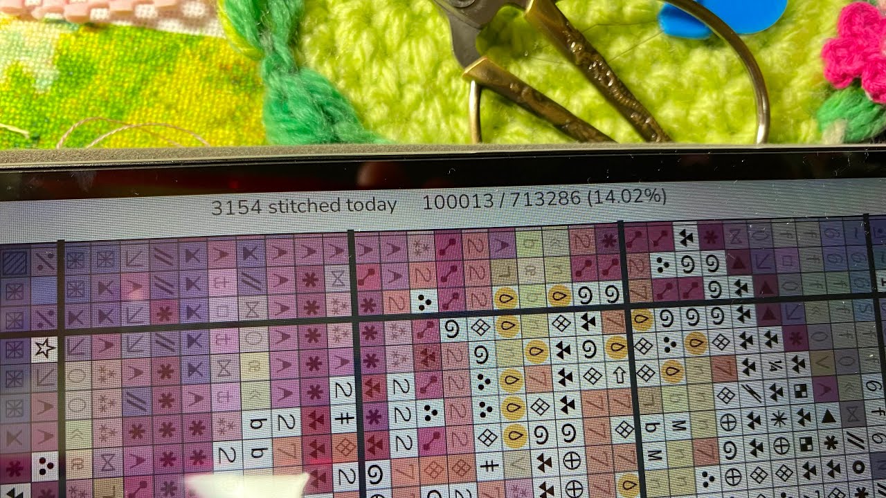 100000目までステッチ終わりました。　2026.1.28