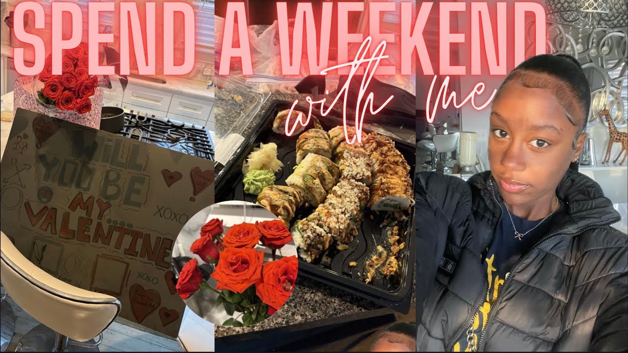 VLOGS EP: 01: Spend a weekend with me❤️| valentines, work, bf, food, & more | Amarushakur Harris