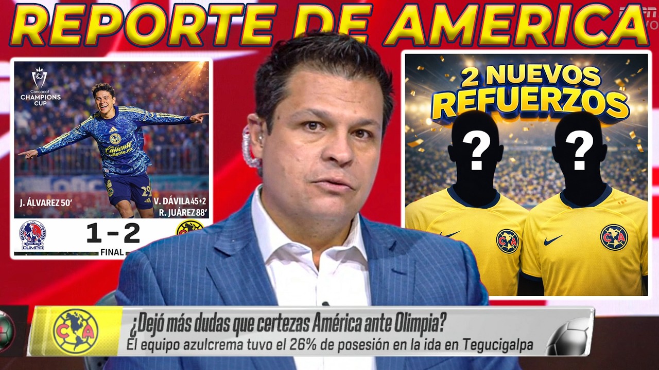 Reporte de America: BOMBA! 2 Nuevos REFUERZOS en COAPA! | Veiga DEBUTARA vs Monterrey YA SE ENTRENA!