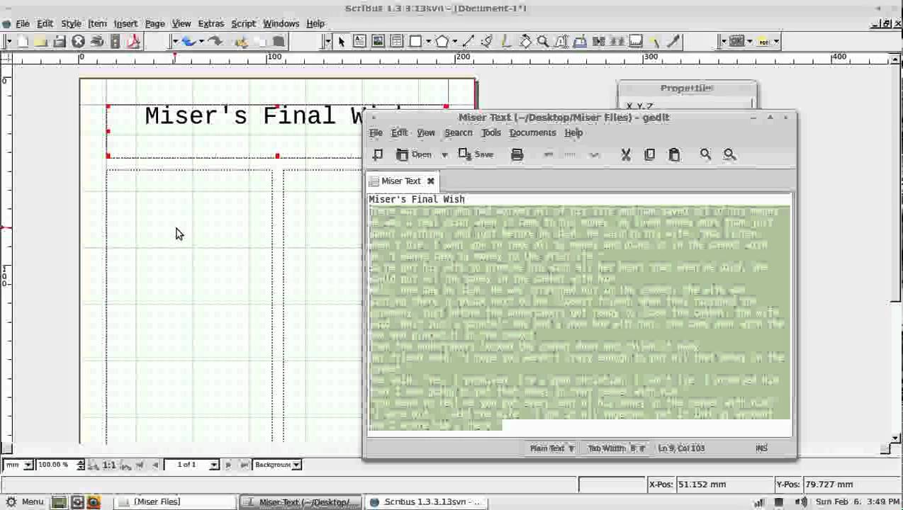 Scribus Video Tutorial - Part 2 - Creating a Simple Poster