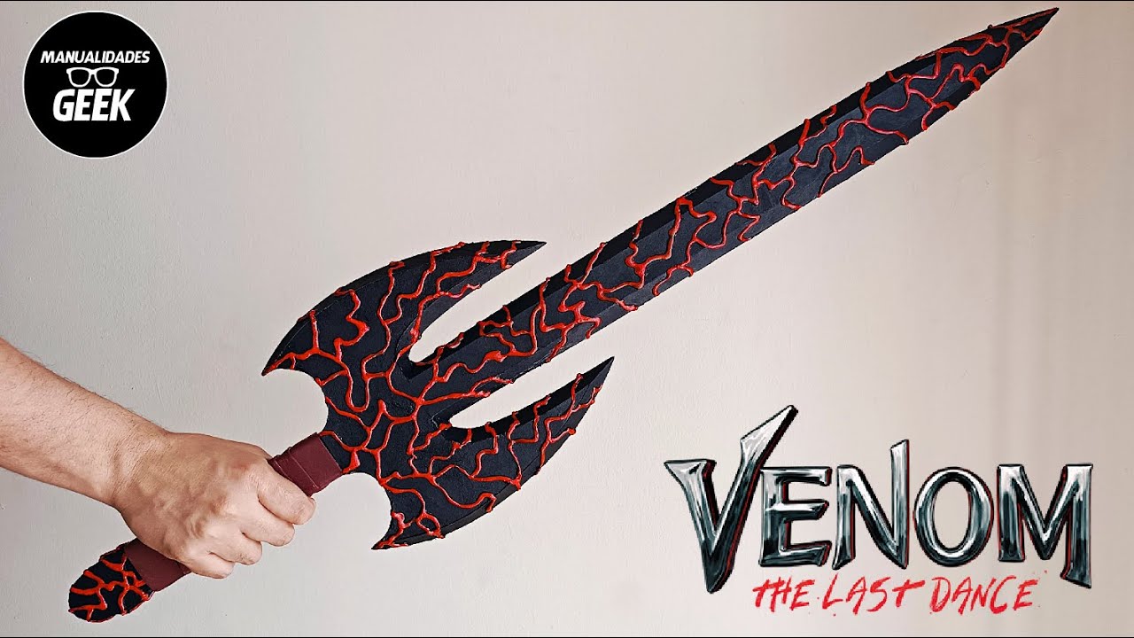 Cómo hacer la Necroespada/Necrosword de Knull DIY /Manualidad de Venom 3 The last Dance