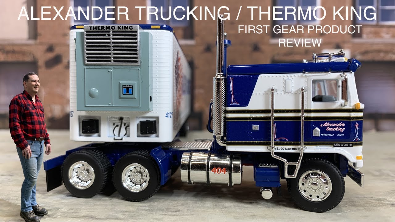 Thermo King Reefers Alexander Trucking & DCP by First Gear Fallen Flag Kenworth K 100 Product Review