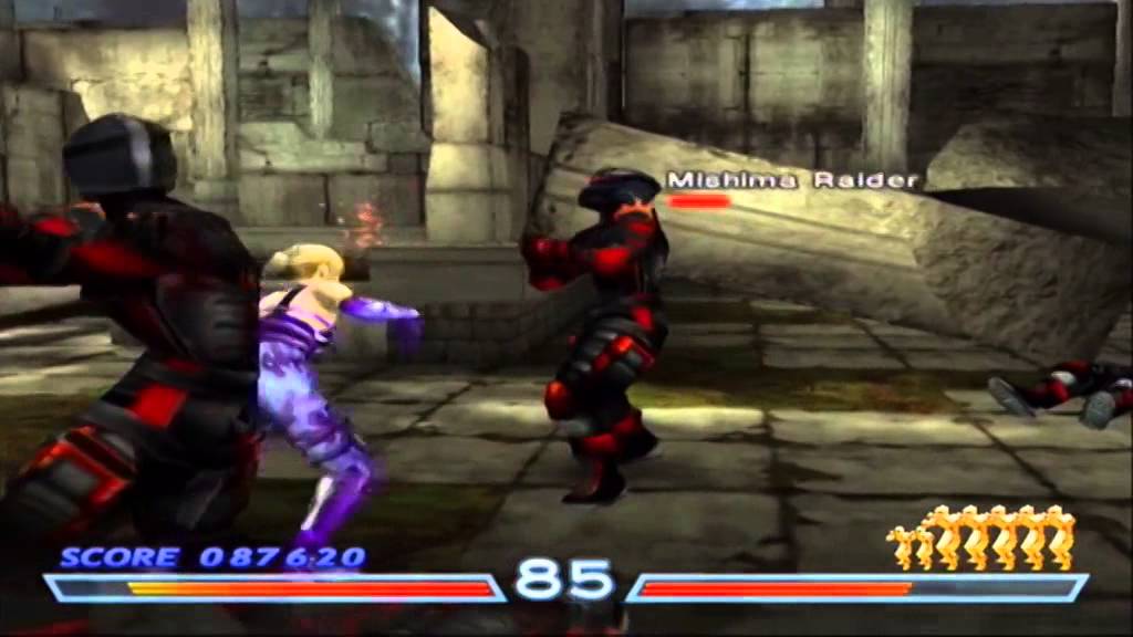 Tekken 4 Tekken Force (All Clear) - Nina Williams Stage 2