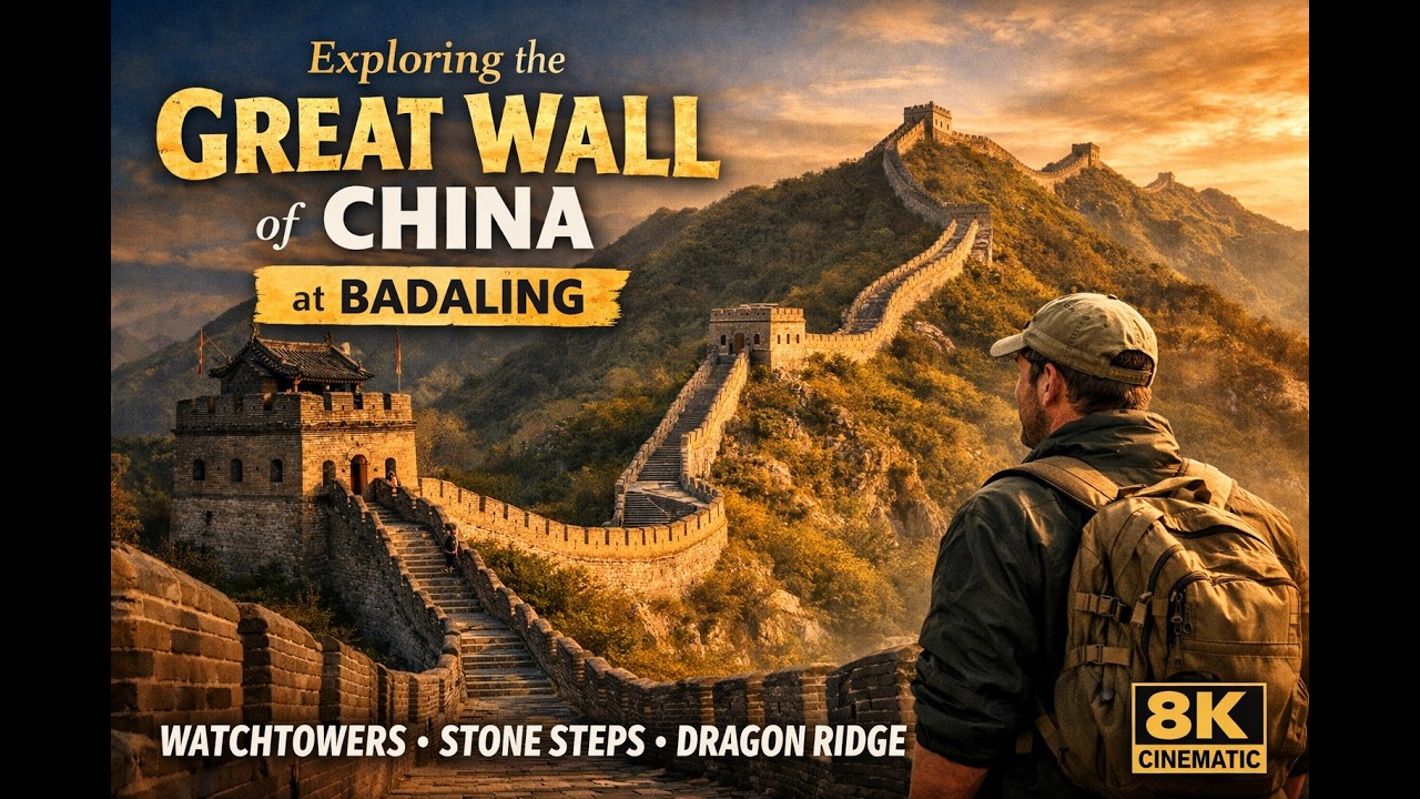 Exploring the Great Wall of China at Badaling – Watchtowers, Stone Steps, and the Legendary Dragon R
