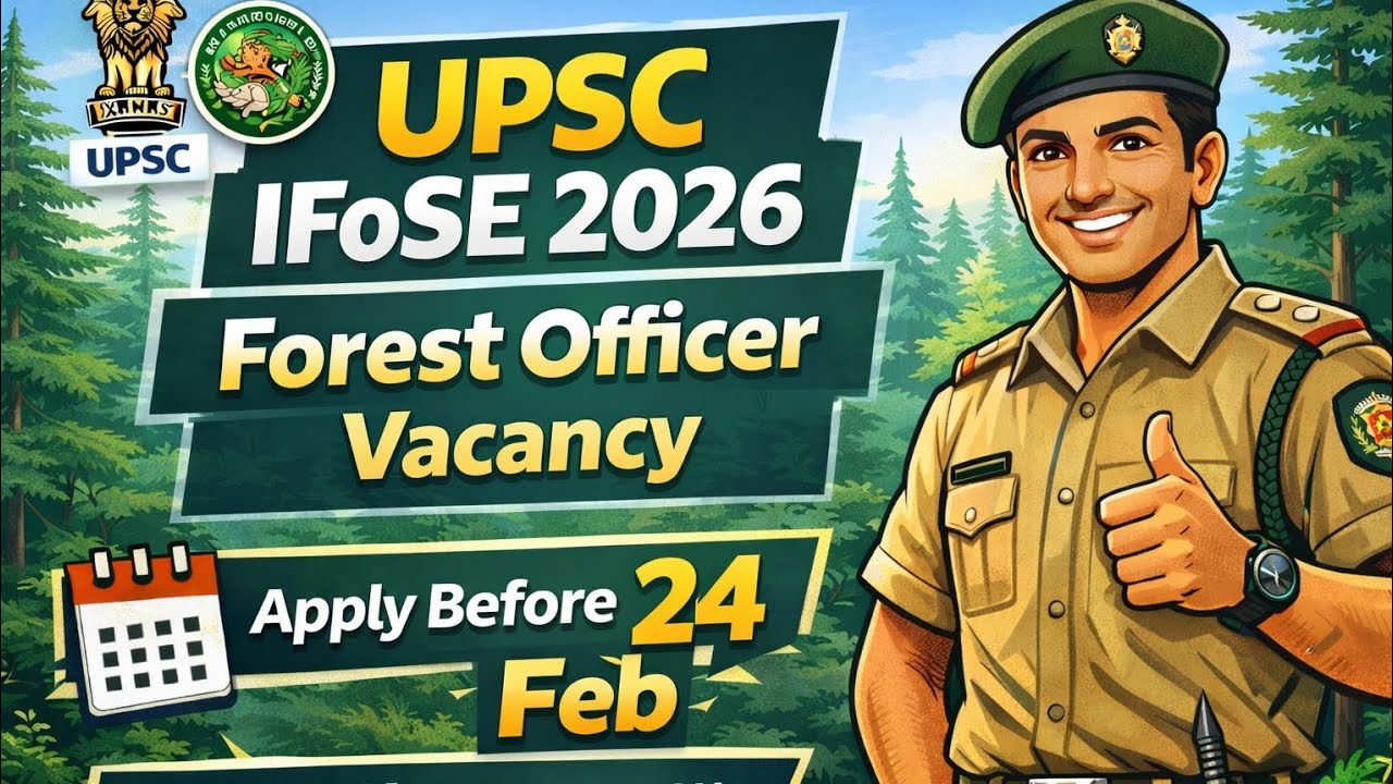 UPSC IFoSE 2026 Notification | Forest Officer Vacancy | Eligibility, Dates, Apply Online