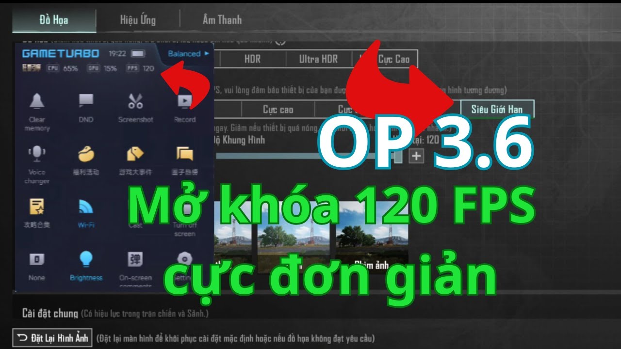 PUBG Mobile | OP 3.6 Hướng dẩn mở khóa 90/120 FPS cho máy Android