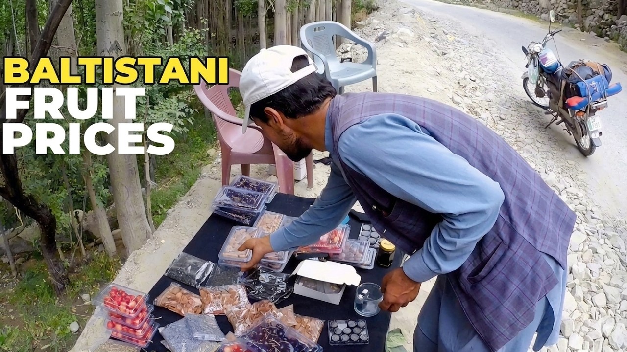 Baltistani Fruits Ke PRICES | First View of Sermik Village | Azam Munir