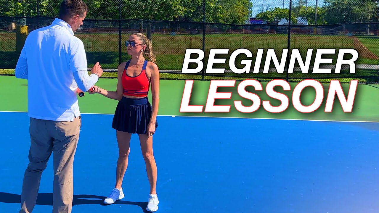 Beginner Forehand & Backhand Lesson with New Anna