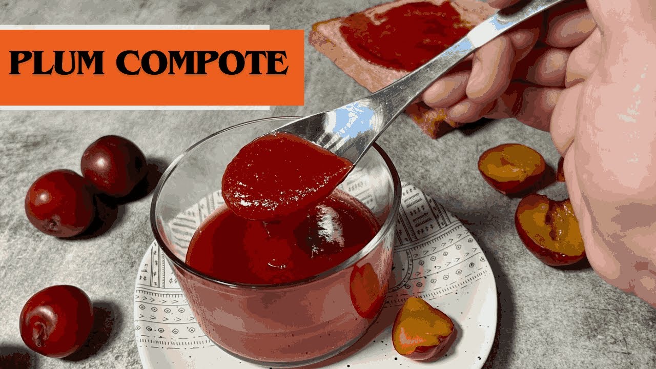 Delicious Plum compote Recipe, No Gelling agent, No Artificial colour