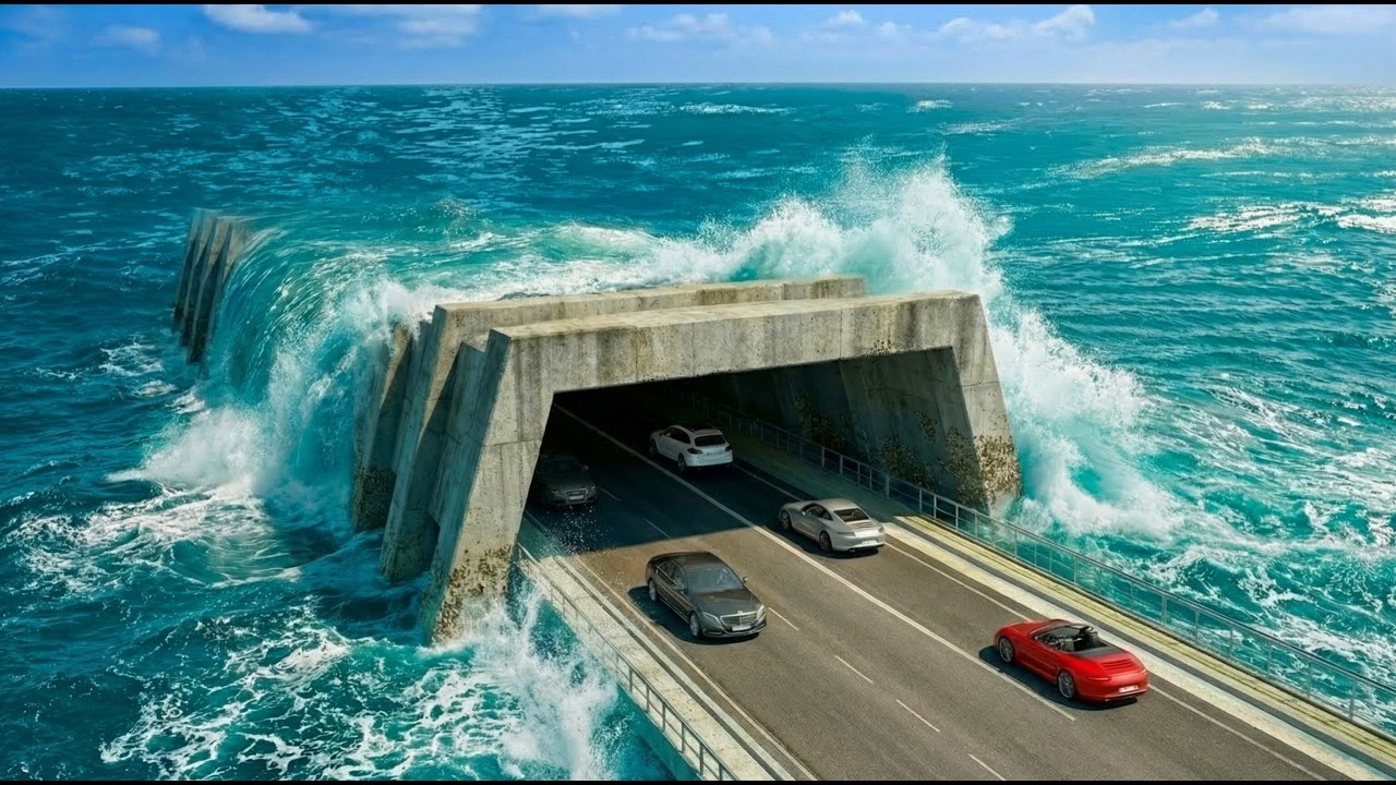 Danger tunnel 😱😱 Under the water 💧