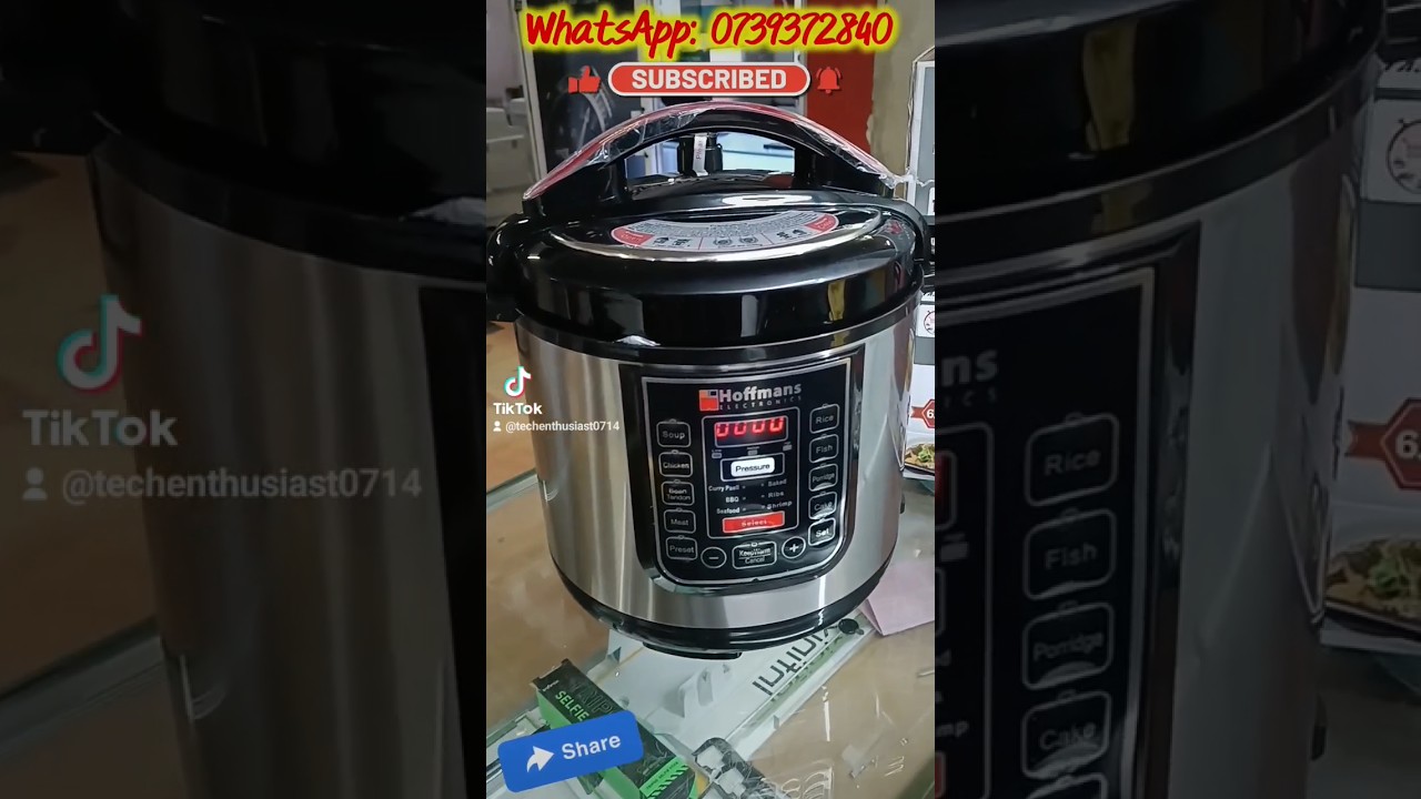 Electric Pressure Cookers; Hoffmans 6.5ltrs, Dessini 6ltrs, Bosch 6ltrs, Ramtons 6ltrs #mybloopers