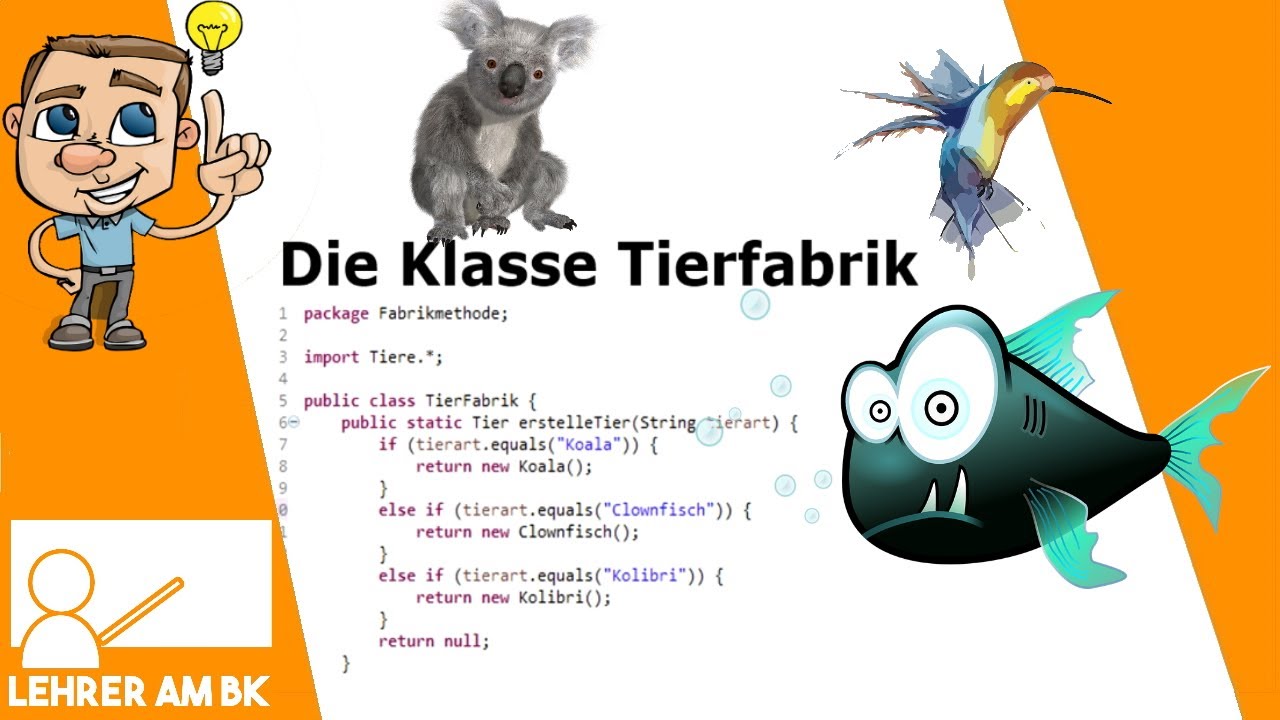 Die Fabrikmethode/Das  Factory Pattern in Java. Einfach erkl&auml;rt
