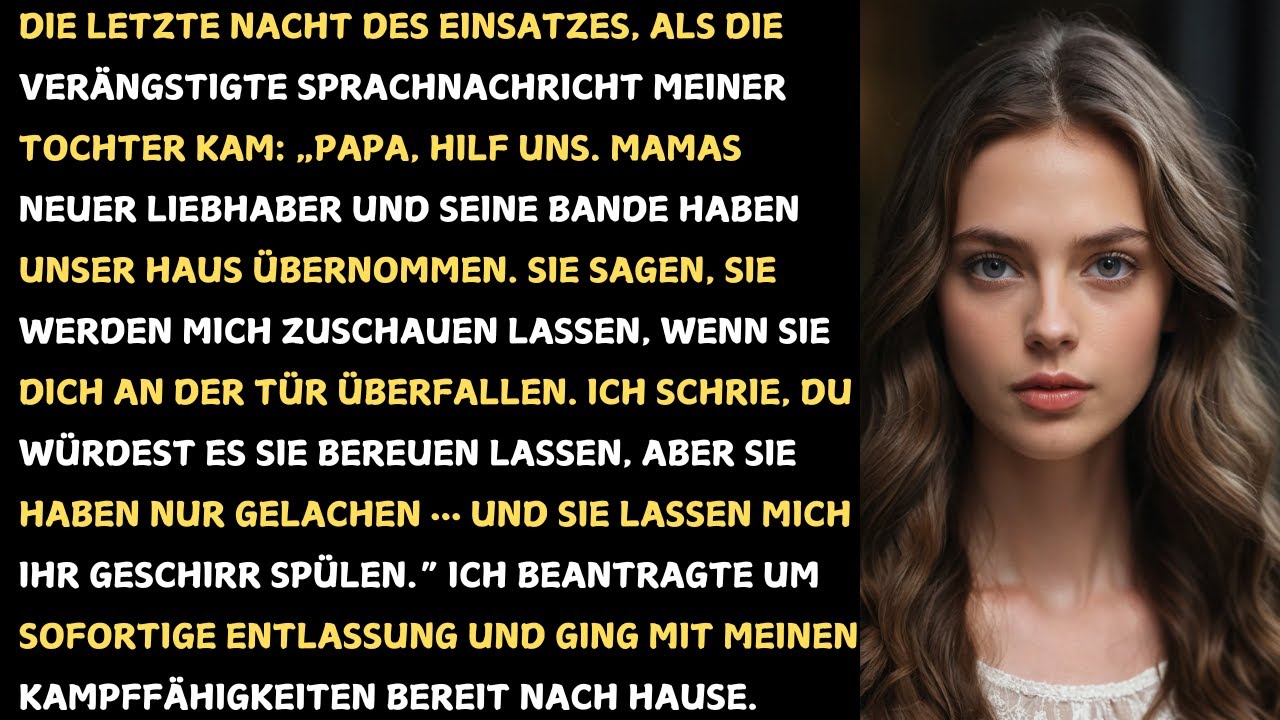 Als Soldaten-Vater den Lover der untreuen Frau beim Terrorisieren seiner Tochter entdeckte…