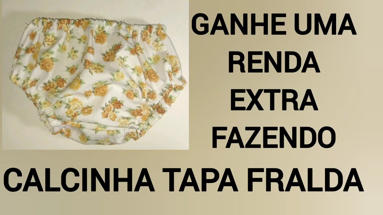 [INFANTIL] Como Fazer CALCINHA Tapa Fralda de BEBÊ – Com Passo a Passo SIMPLES