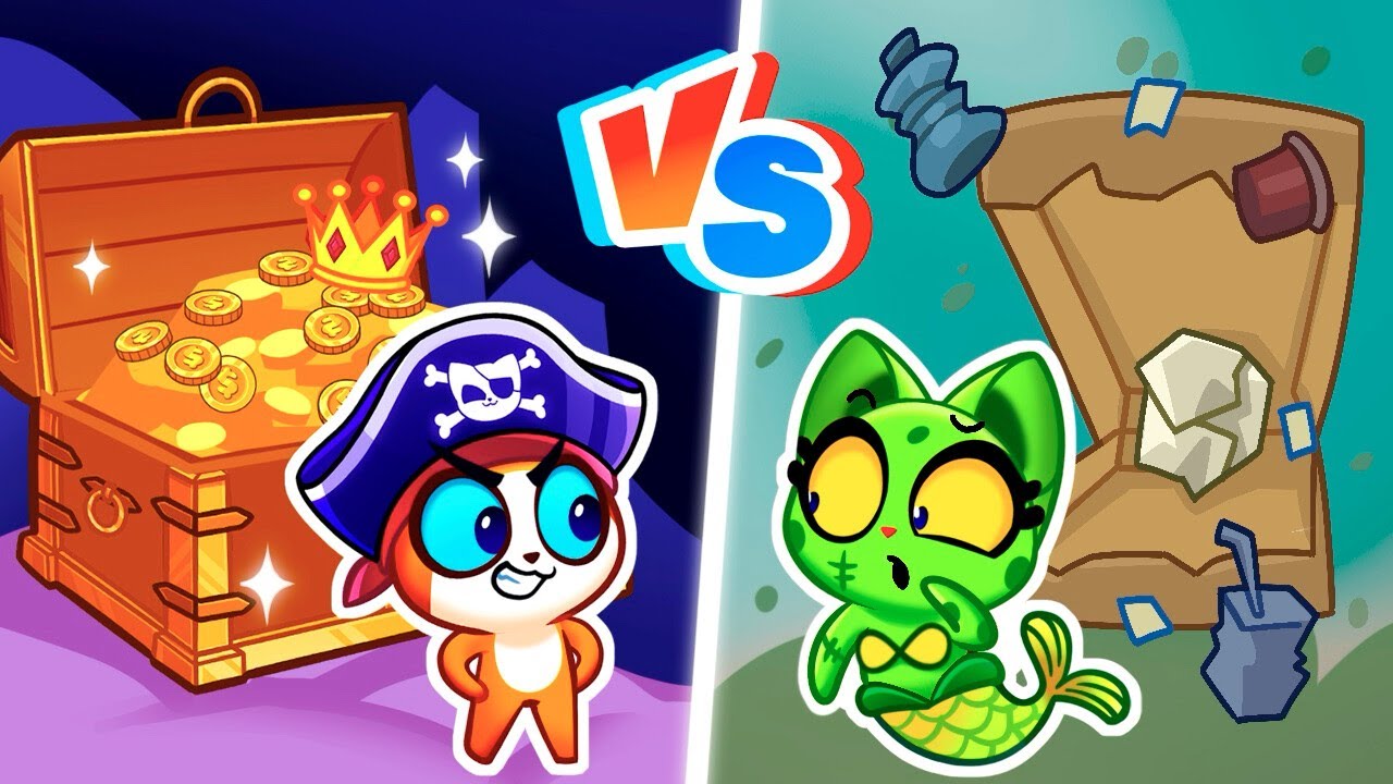 Pirate VS Zombie Mermaid | Rich VS Poor | Superhero Story | Monsters Cartoons for Kids