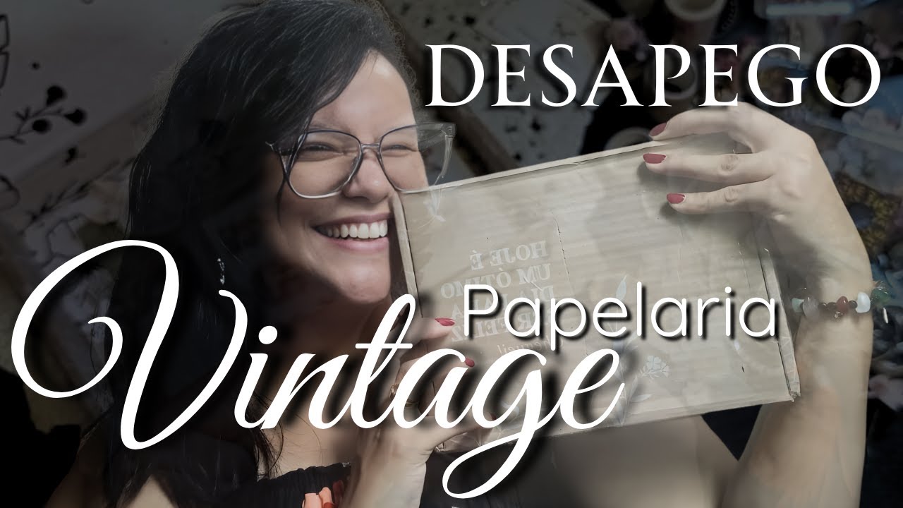 Unboxing Papelaria Vintage | Papéis, Adesivos e Die cuts da @MADAME SCRAP  