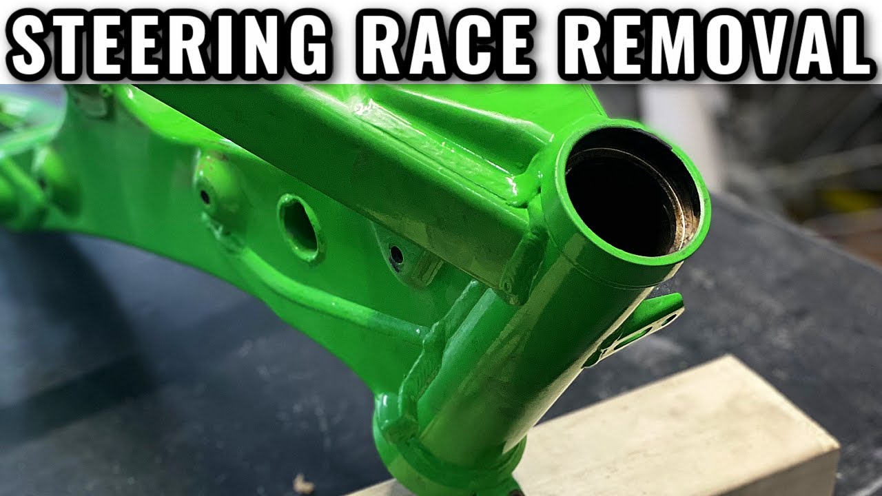 HOW TO: EASILY REMOVE Steering Stem Bearing Races from DIRT BIKE OR MOTORCYCLE
