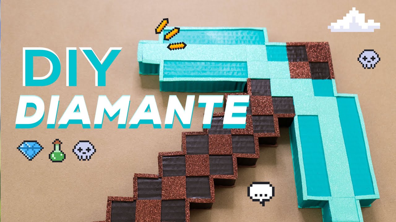 🔨 Cómo hacer el Pico de Diamante de Minecraft 🎉 | Hazlo con Sam