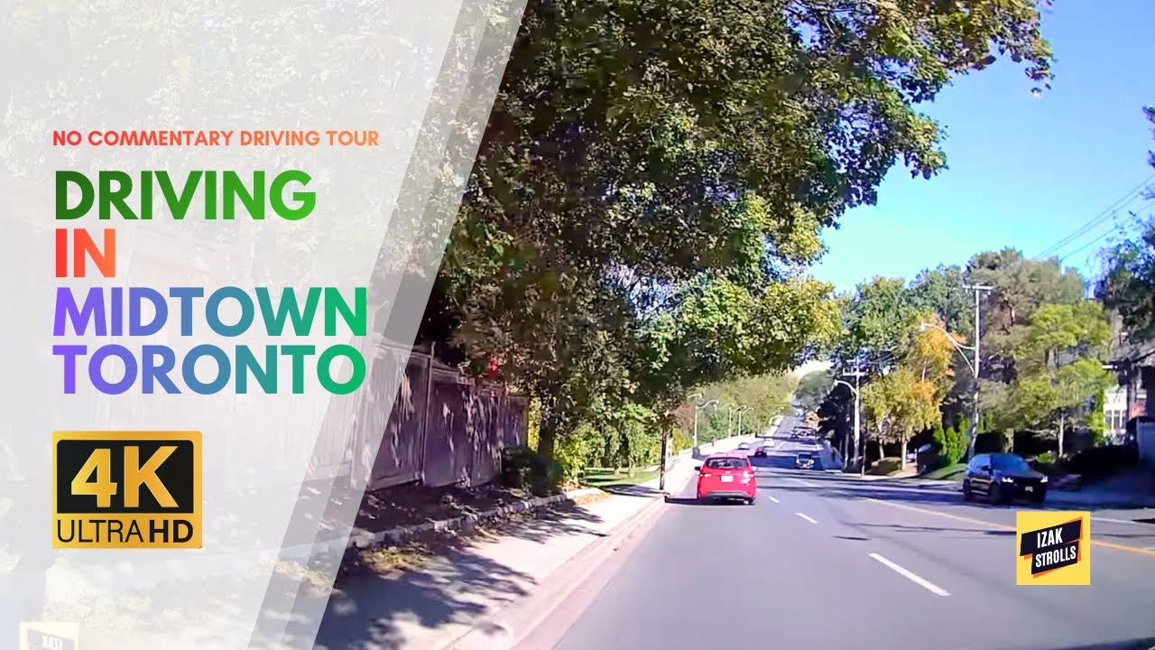 Midtown Toronto Drive to Yonge Street (4K) | Real City Traffic POV