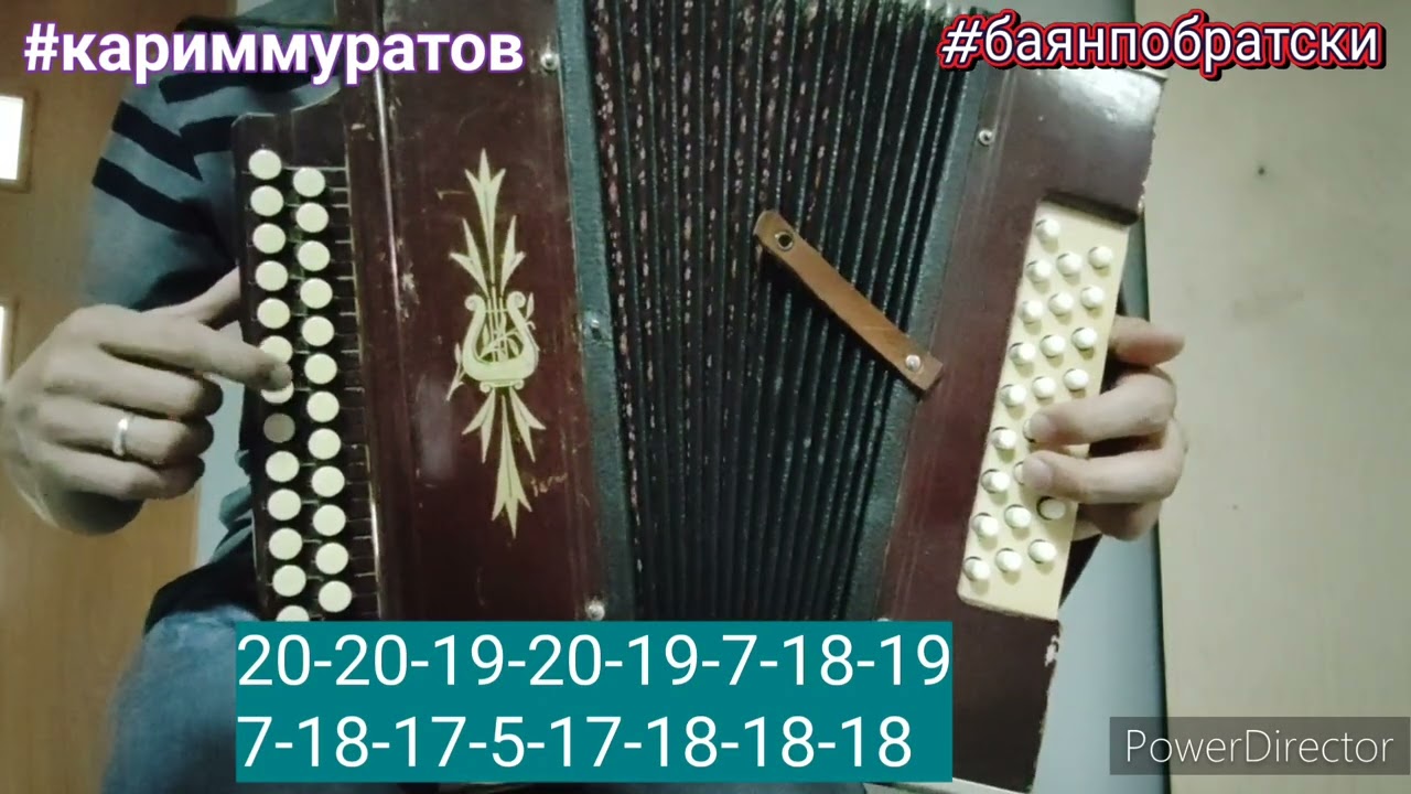 БИЮ КӨЙЛӘРЕ - обучающий видеоразбор на ГАРМОНИ ЦИФРАМИ #баянпобратски #кариммуратов