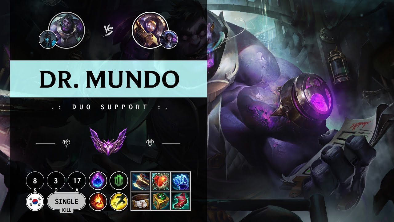 Dr. Mundo Support vs Blitzcrank - KR Master Patch 14.9