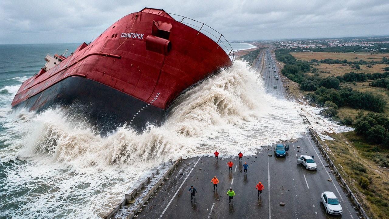 Ship Launch | Awesome Waves, Fails and Close Calls