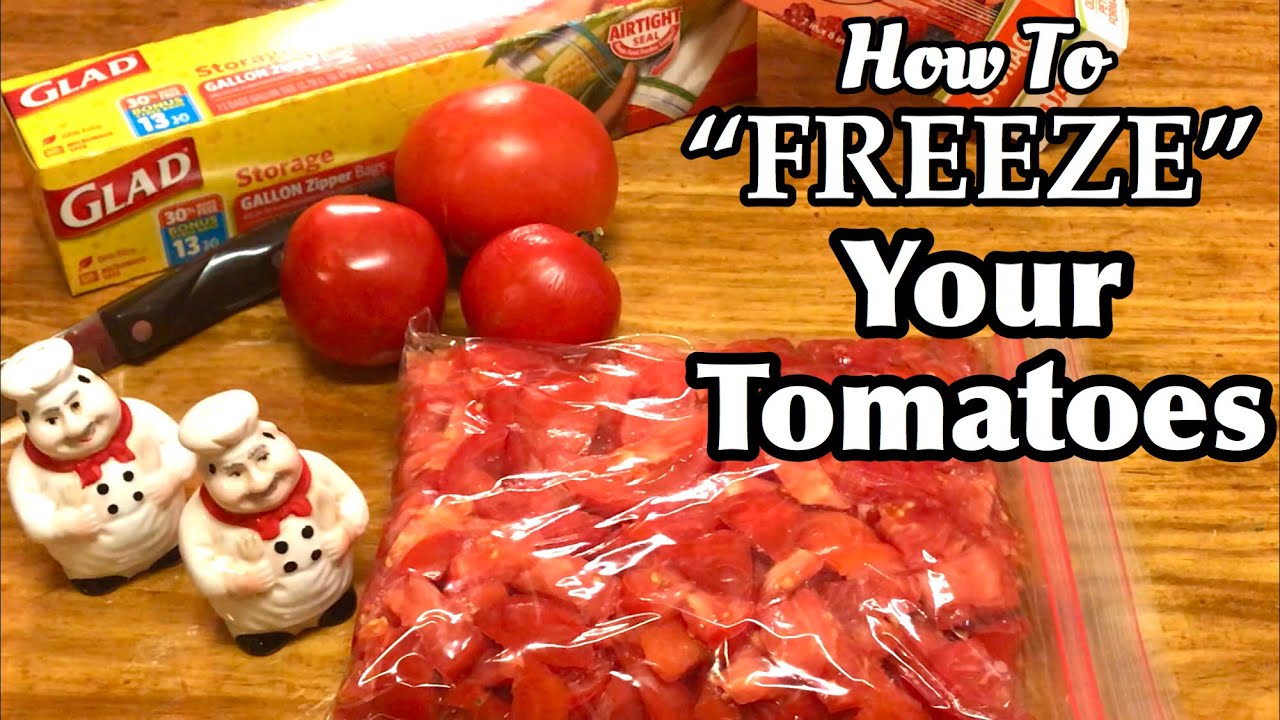 HOW TO FREEZE TOMATOES FROM YOUR GARDEN 🍅 NO BLANCHING, NO PEELING !