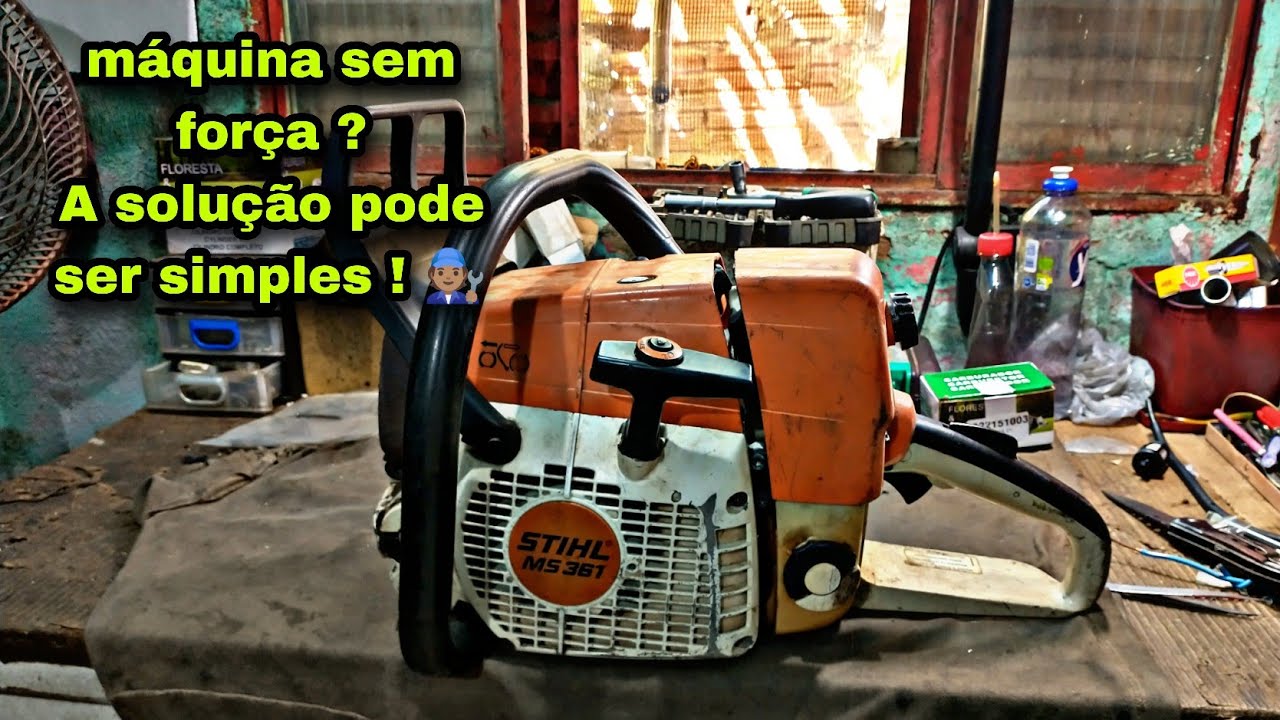 Motoserra sem força? Veja um dos motivos (Ms 361)