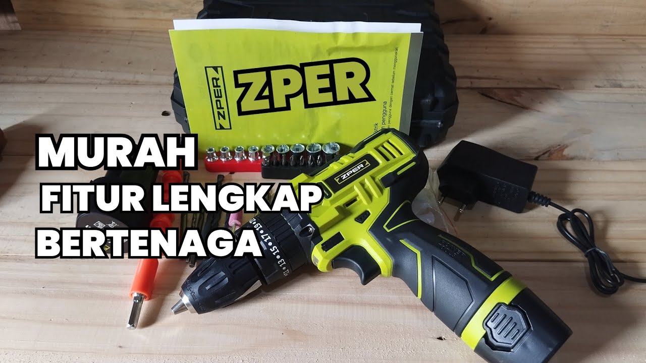 Untung Banyak!! Bor Cordless Zper 12V Impact Drill