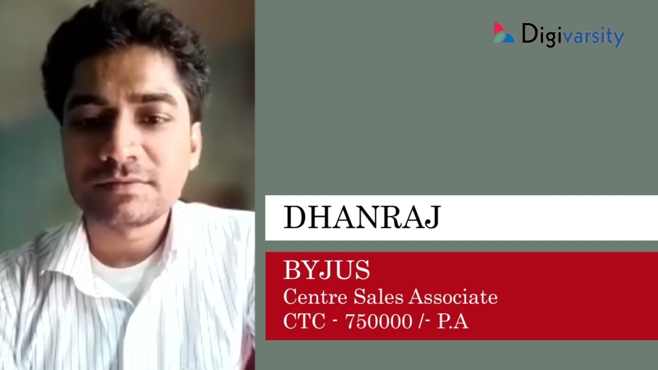 Dhanraj's Success Story: From Bihar to Business Development Manager at Byju's
