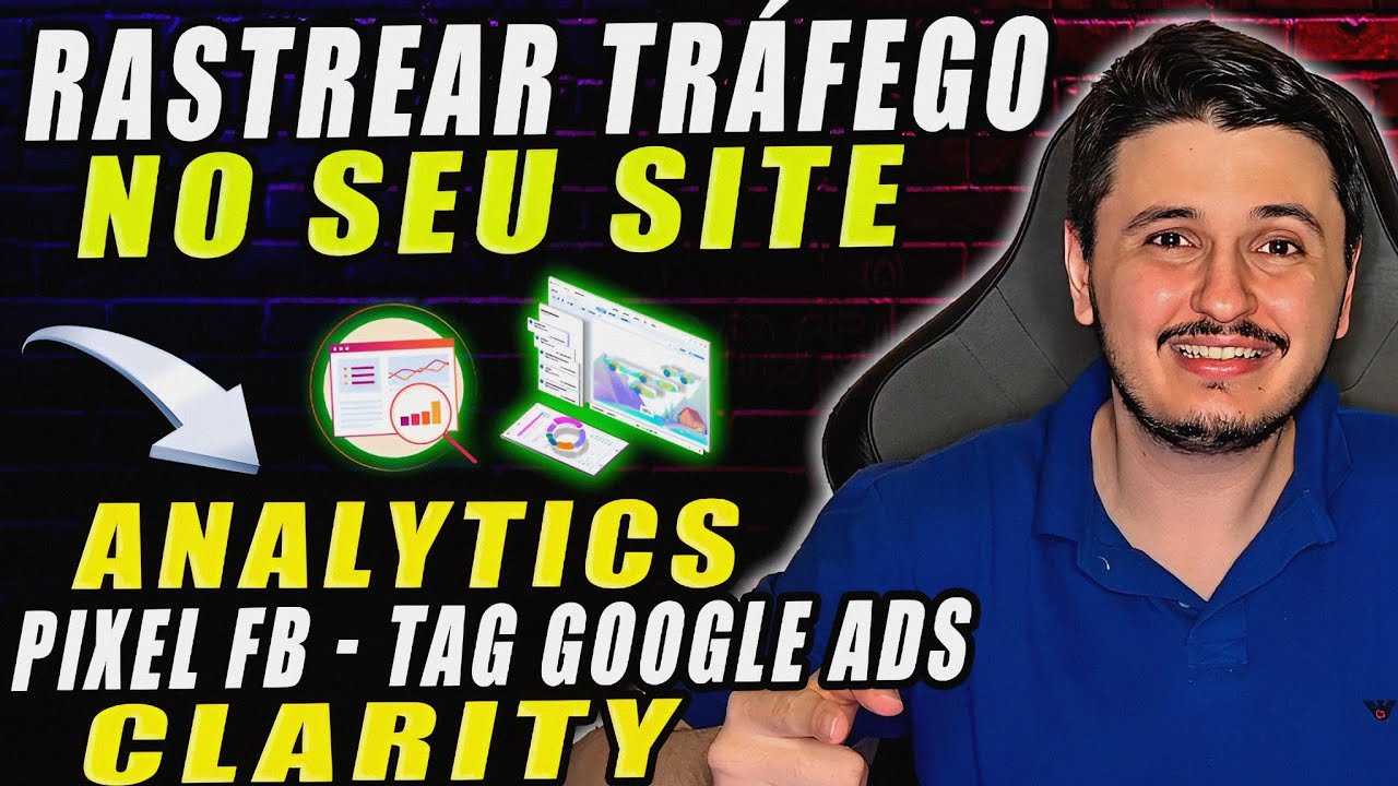 Como Rastrear e Medir Tráfego no Seu Site? | Orgânico e Pago | Instalar Analytics, Clarity, Pixel...