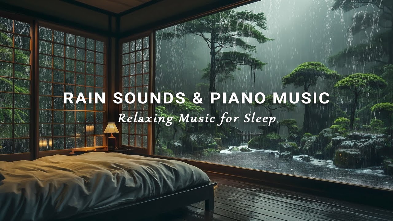 Relaxing Piano Music & Rain Sounds for Deep Sleep, Stress Relief and Anxiety, Meditation, Peaceful