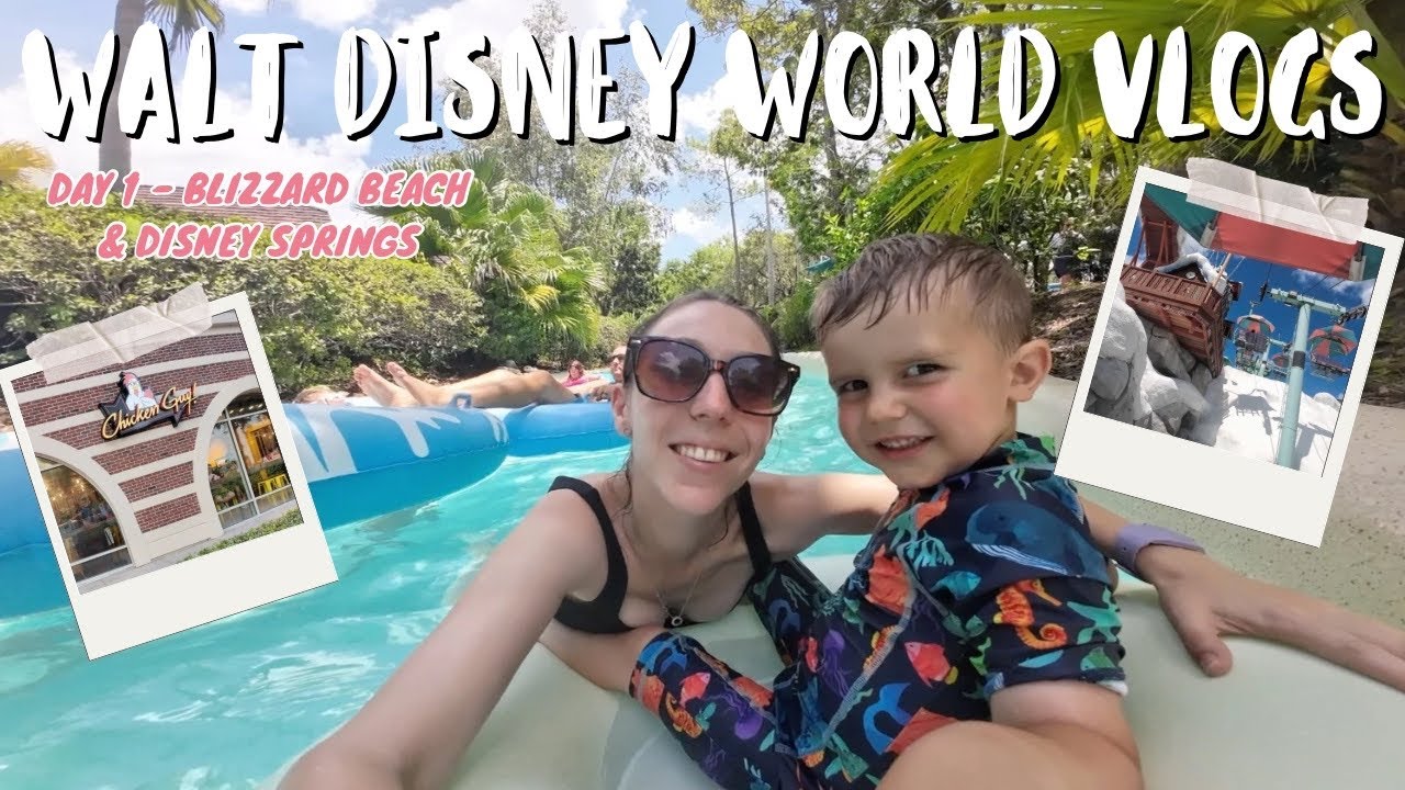 WALT DISNEY WORLD VLOG! ✨ DAY 1! ❄️ Blizzard Beach, Disney Springs, Chicken Guy!