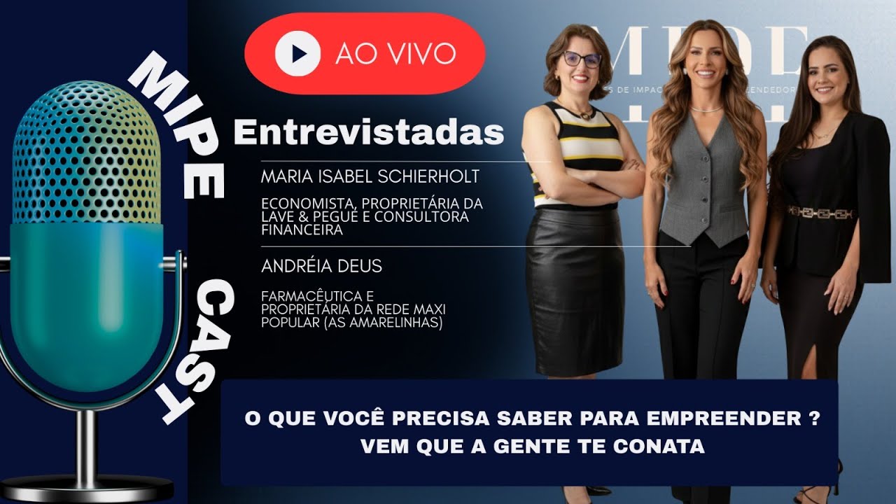 Mipe Cast #2 - Empreender na Prática: O Que Você Precisa Saber Para Ter Sucesso | Entrevista Ao Vivo