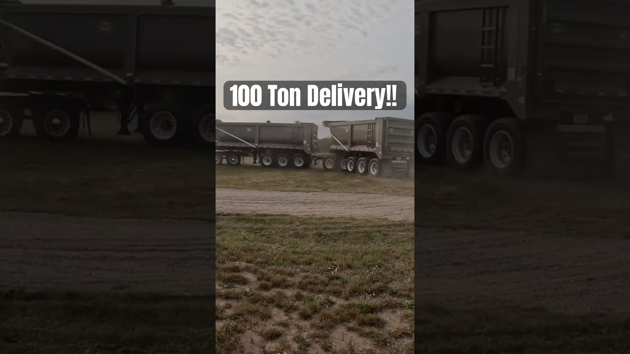 A 100 Ton Delivery! #bigrigtrucks #farming #fertilizer