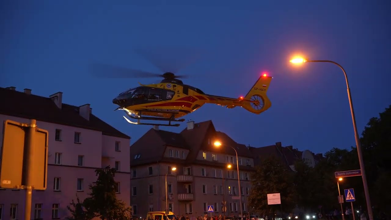 Start LPR Eurocopter EC135 SP-HXY - Oleśnica 06.08.2025