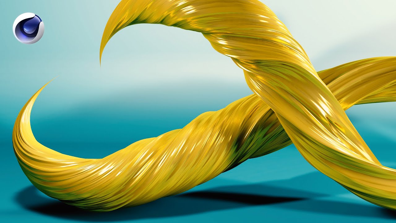 A Gold Abstract Shape Built in Minutes (Cinema 4D)