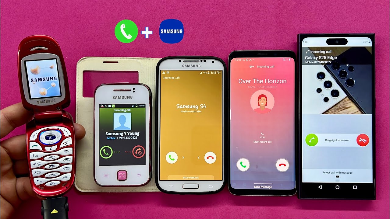 Incoming Call Samsung Galaxy S25edge + Galaxy S4 + Galaxy S9 + Samsung Hello Kitty + Samsung X460