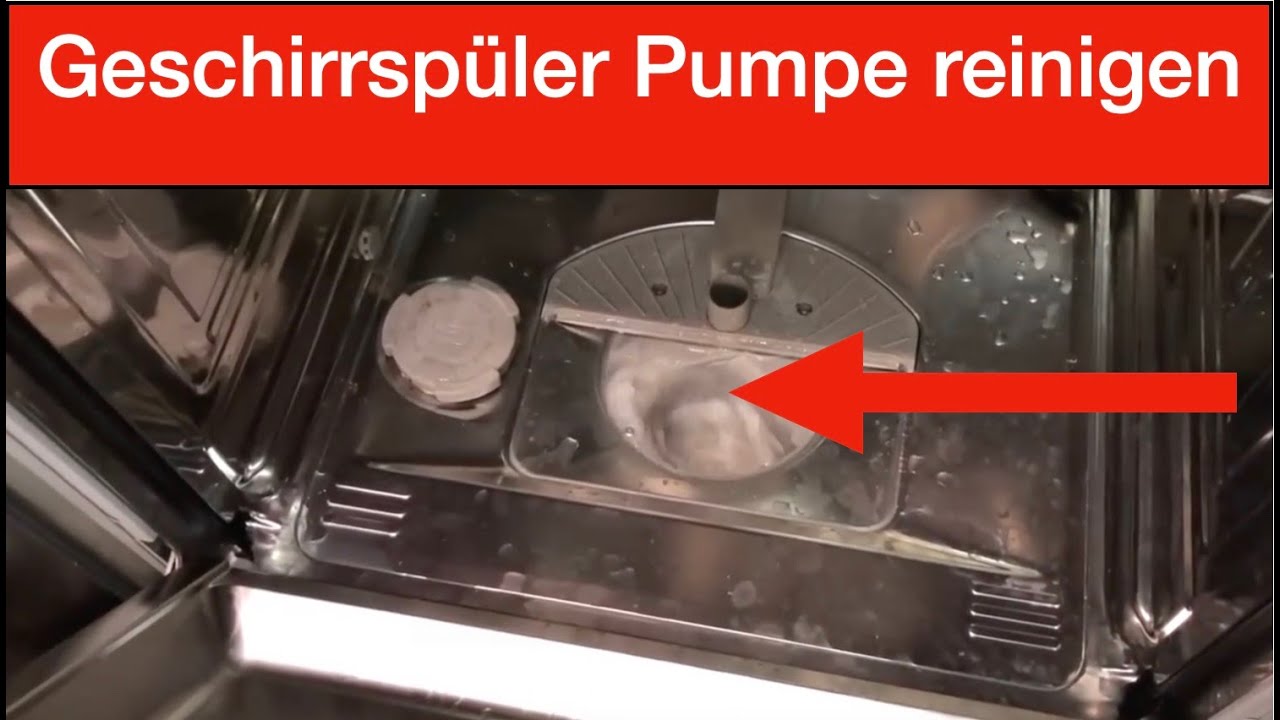 Geschirrsp&uuml;ler Pumpe reinigen - So geht es!