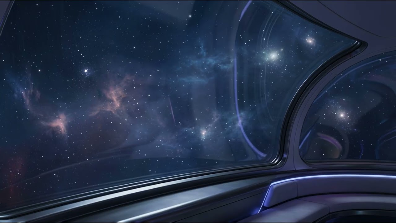 Luxury Spaceship Ambience | Futuristic Space Journey (No Ads)