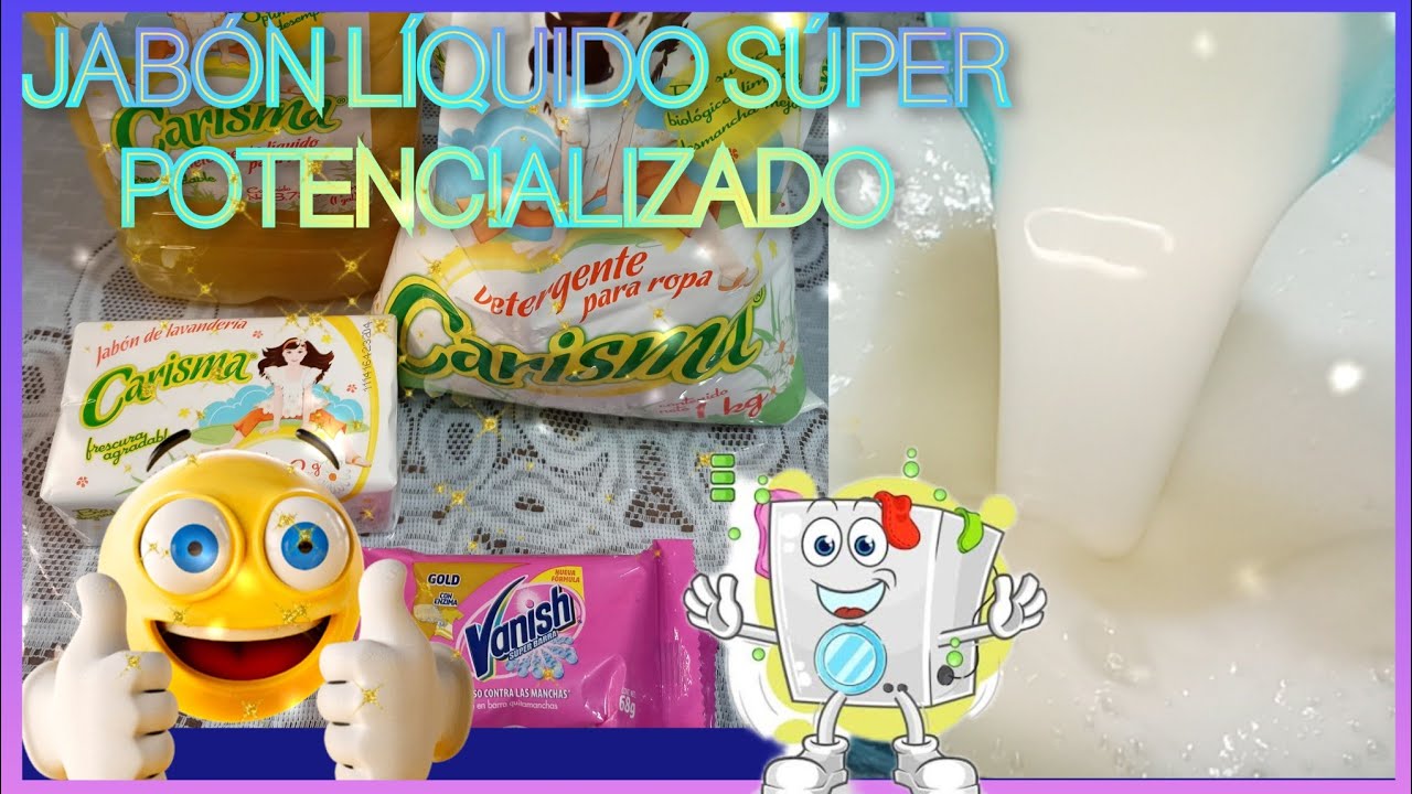 Cómo hacer 10 LTS de jabón líquido CARISMA potencializado económico  🧼🧦🤑 sin perder el aroma #jabón