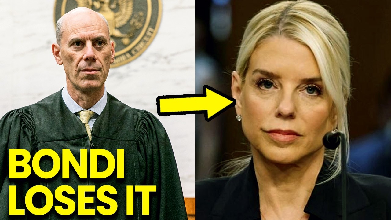 Pam Bondi RUNS Terrified as Judge ISSUES Immediate ORDER